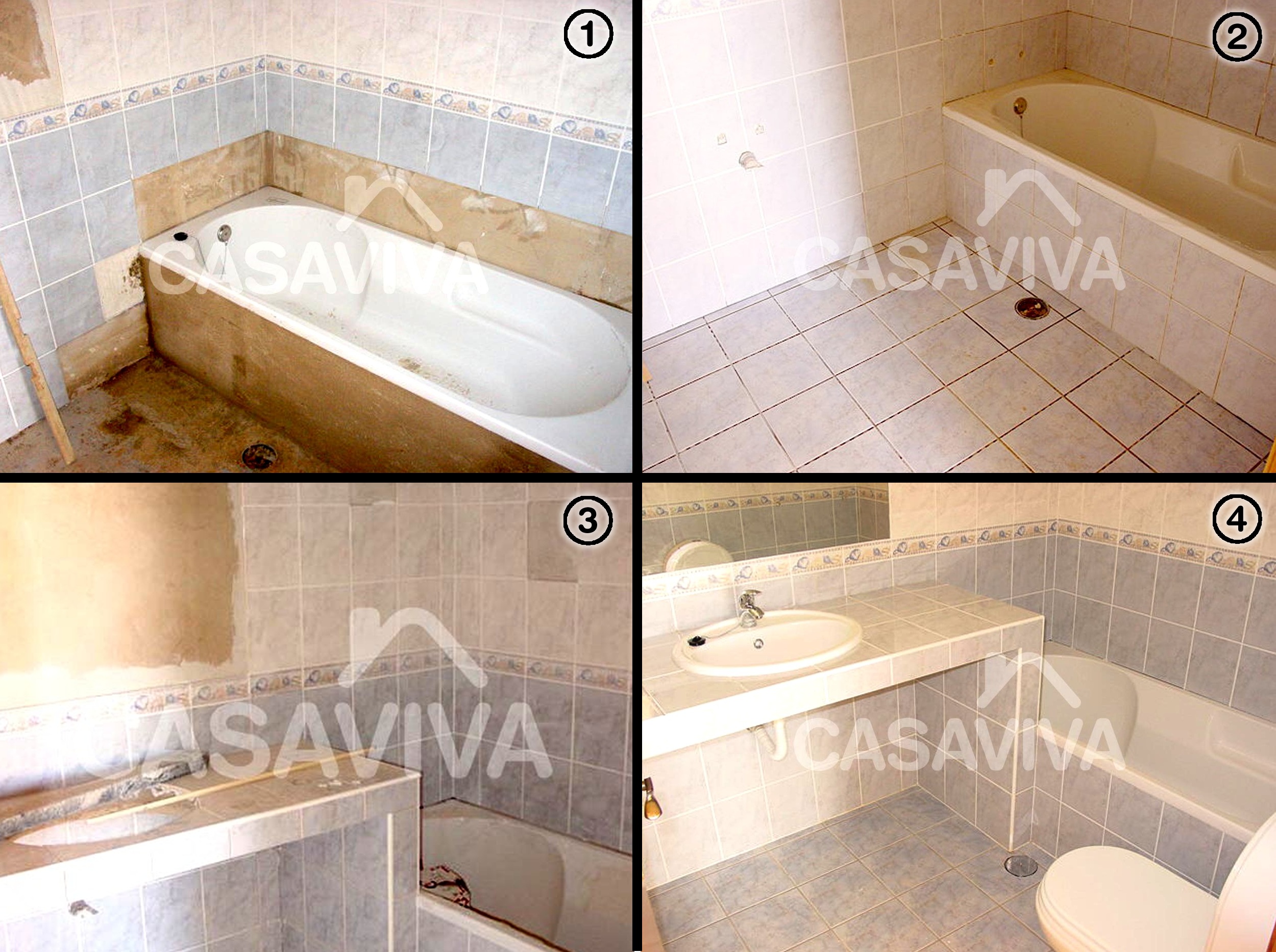 Substituio das loias sanitrias.Mvel de casa de banho com lavatrio encastrado.